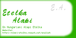 etelka alapi business card